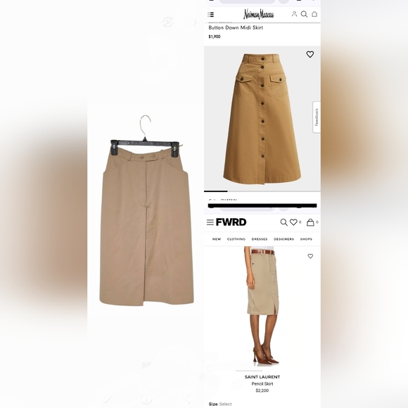 Vintage Saint Laurent Skirt - Picture 9 of 11